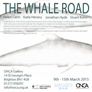 The Whale Road exhibition publicity.