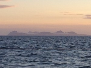 Islands just outside Reykjavik at 3am, July 2014.