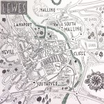 Map of Lewes